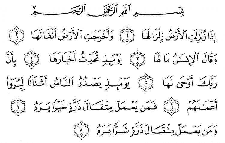hikmah beriman kepada hari akhir surat al zalzalah
