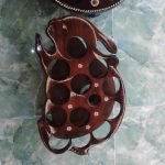 jual kerajinan kayu jati tempat aqua kelinci