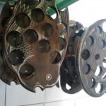 jual kerajinan kayu jati tempat aqua bentuk angsa