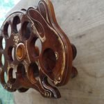 jual kerajinan kayu jati tempat aqua kelinci