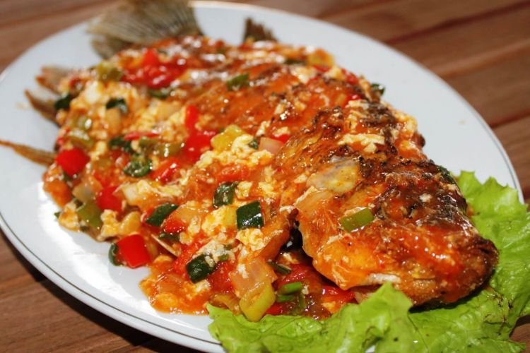 masakan padang ikan cuka gurami