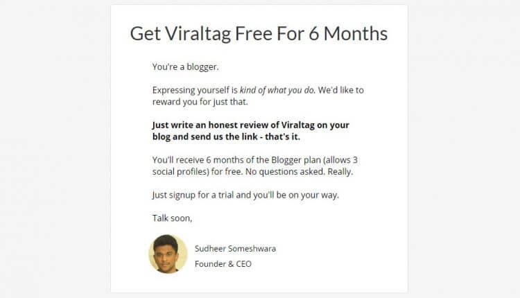 viraltag penawaran untuk blogger